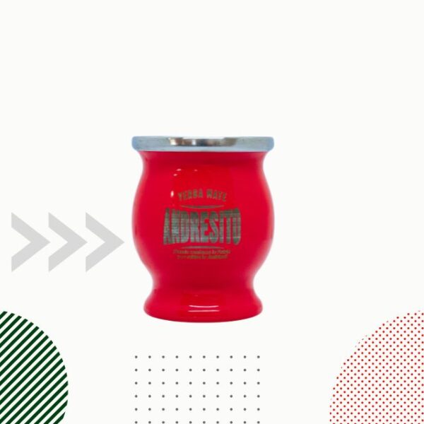 mate acero inoxidable andresito en color rojo